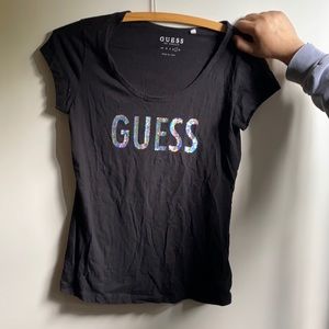 GUESS BLACK TEE